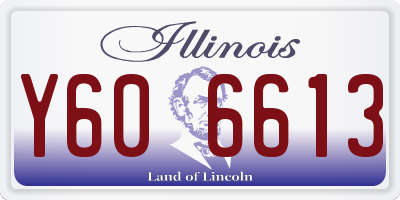 IL license plate Y606613