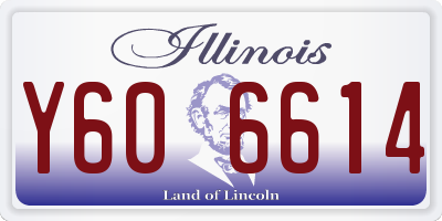 IL license plate Y606614