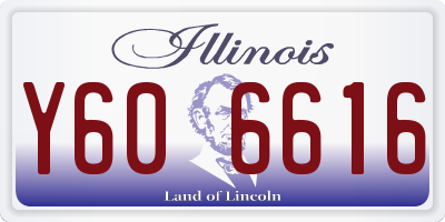 IL license plate Y606616