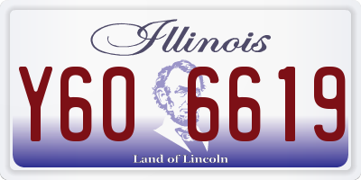 IL license plate Y606619