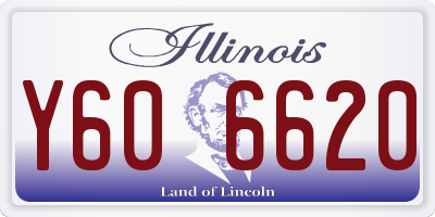 IL license plate Y606620