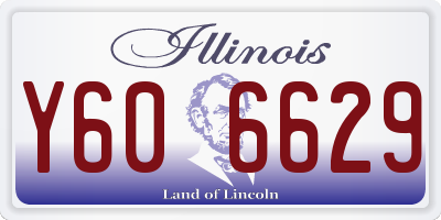 IL license plate Y606629