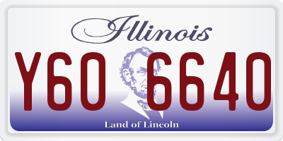 IL license plate Y606640