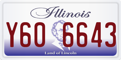 IL license plate Y606643