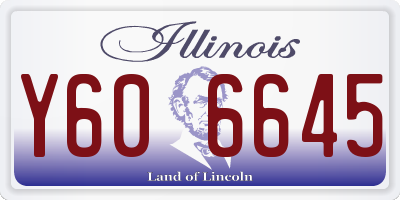IL license plate Y606645