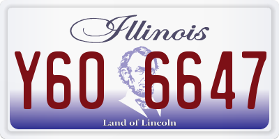 IL license plate Y606647