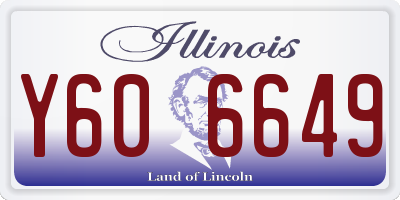 IL license plate Y606649