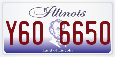 IL license plate Y606650