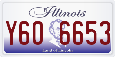 IL license plate Y606653