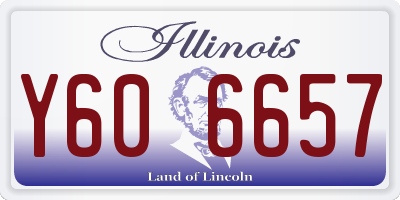 IL license plate Y606657