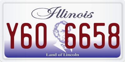 IL license plate Y606658