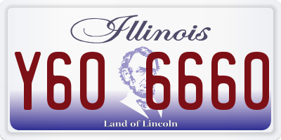 IL license plate Y606660