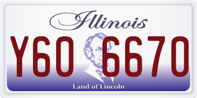 IL license plate Y606670