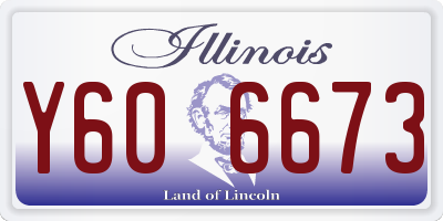 IL license plate Y606673