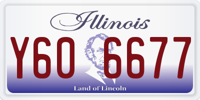 IL license plate Y606677