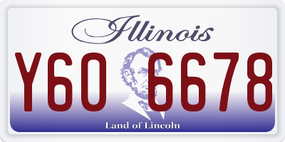 IL license plate Y606678