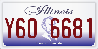 IL license plate Y606681