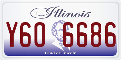 IL license plate Y606686