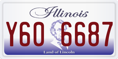 IL license plate Y606687