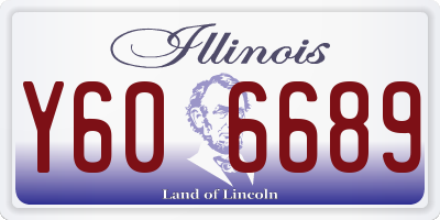 IL license plate Y606689