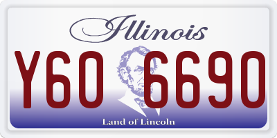 IL license plate Y606690