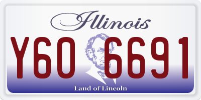 IL license plate Y606691