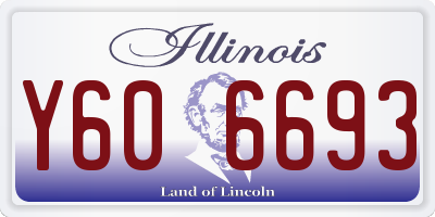 IL license plate Y606693
