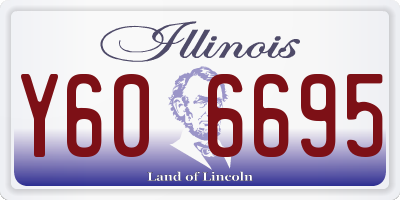 IL license plate Y606695