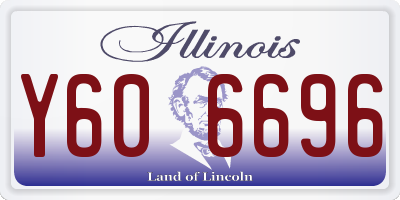 IL license plate Y606696