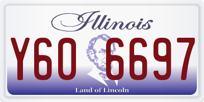 IL license plate Y606697
