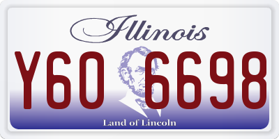 IL license plate Y606698
