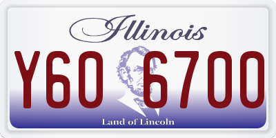 IL license plate Y606700