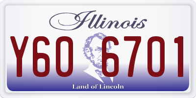 IL license plate Y606701