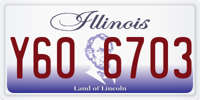 IL license plate Y606703
