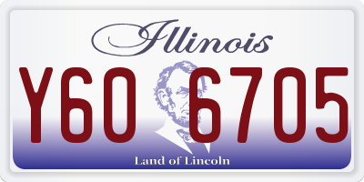 IL license plate Y606705
