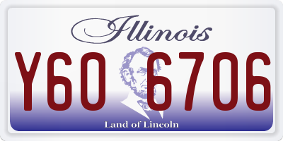 IL license plate Y606706