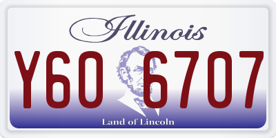 IL license plate Y606707