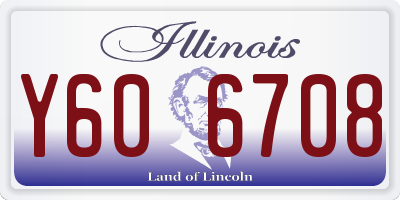 IL license plate Y606708