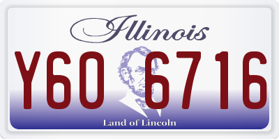IL license plate Y606716