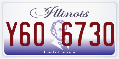 IL license plate Y606730