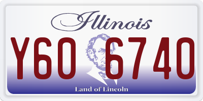 IL license plate Y606740