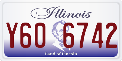 IL license plate Y606742