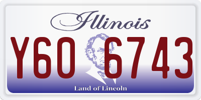 IL license plate Y606743