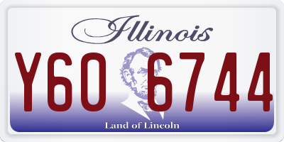 IL license plate Y606744