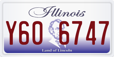 IL license plate Y606747