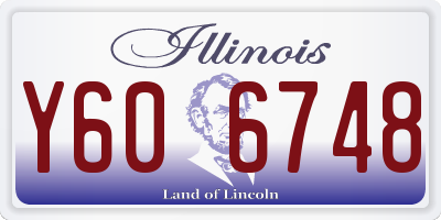 IL license plate Y606748