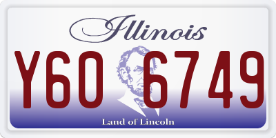 IL license plate Y606749