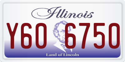 IL license plate Y606750