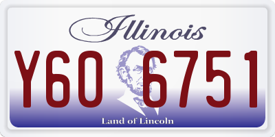IL license plate Y606751