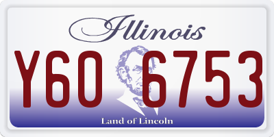 IL license plate Y606753